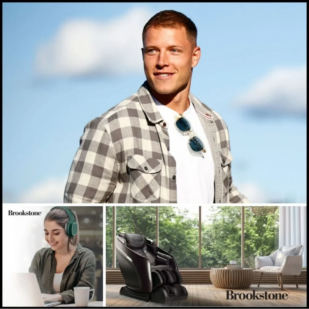 New Brookstone Prime Set of 4! Speaker, headphones, clip on speaker, earbuds!